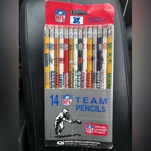 1980s NFL NFC Team Pencils Set - Multi-Color New Sealed